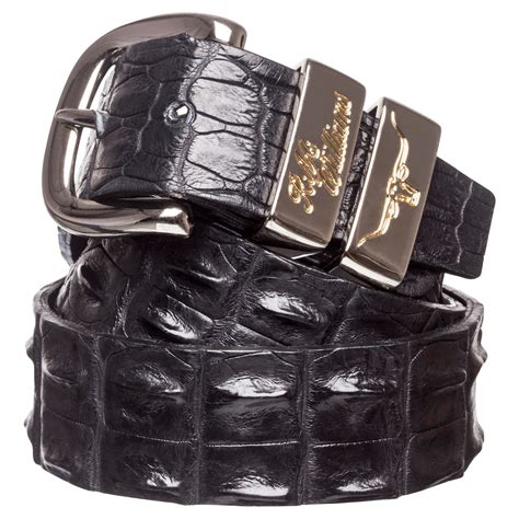 r m williams crocodile belt.